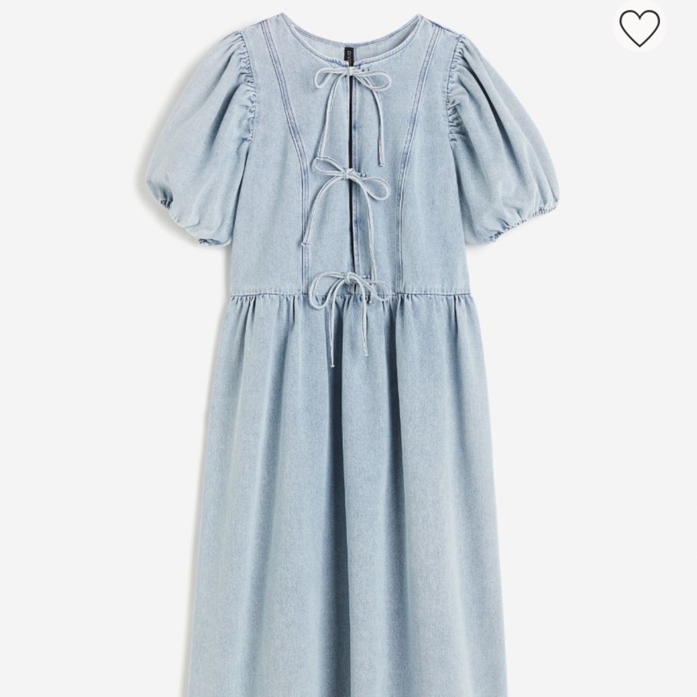 Coquette denim dress